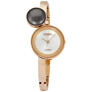 Citizen Womens L Ambiluna Rose Gold Stainless Steel Case Pink Dial Round Watch - EW5493-85X