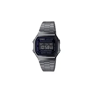 Classic Vintage Gun Metal Digital Watch - A168WGG-1B