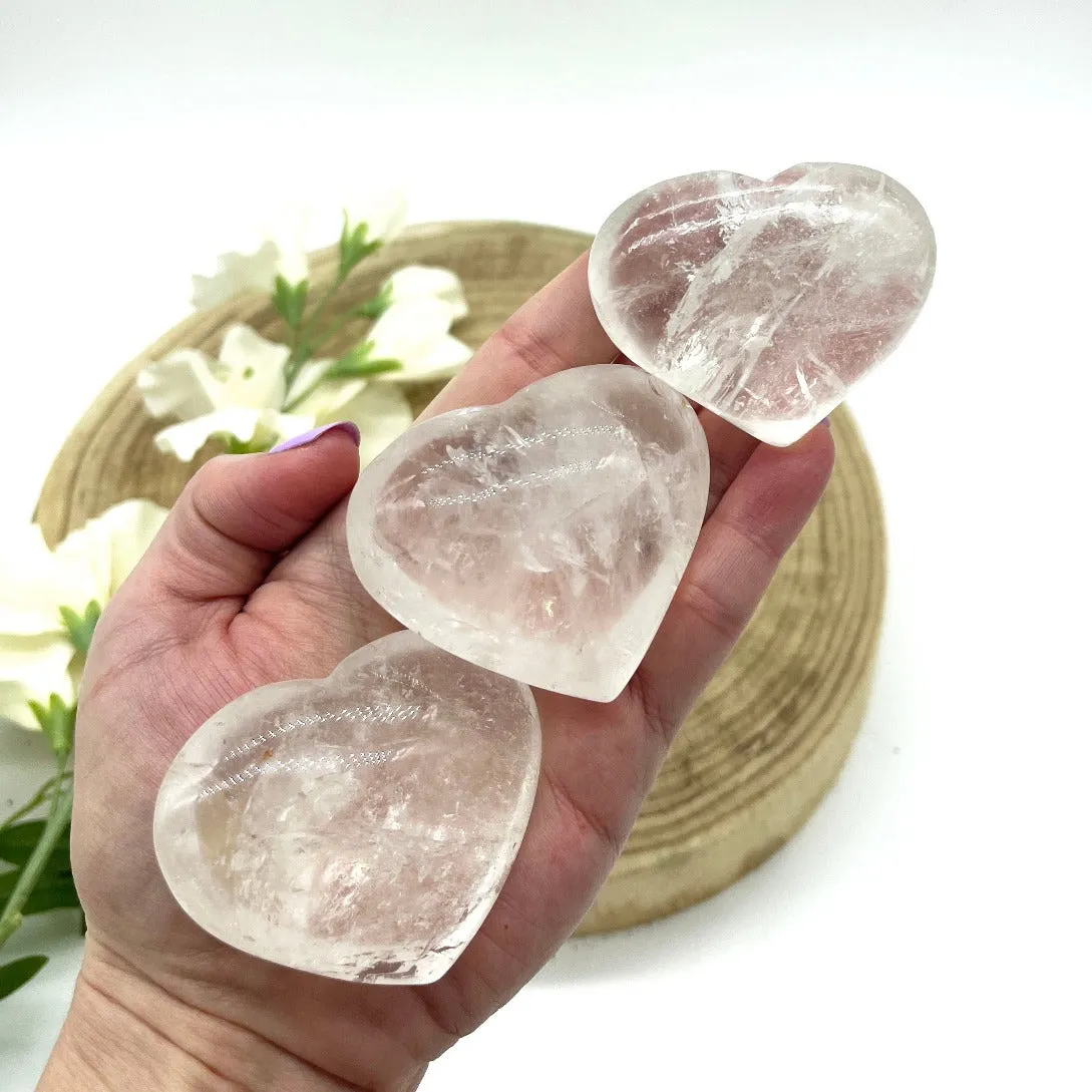 Clear Quartz Heart