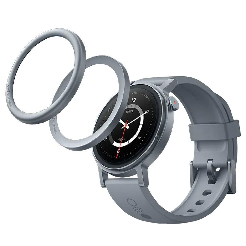 CMF Watch Pro 2 D398 Smart Watch (45mm - GPS) Ash Gray Metal Case With Ash Gray Silicon Strap