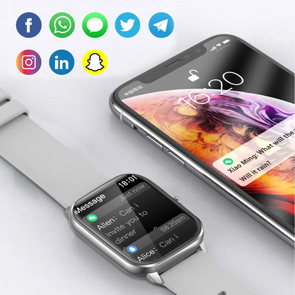 COLMI C61 Smartwatch 1.9 inch Full Screen Bluetooth Calling Heart Rate Sleep Monitor 100  Sport Models Smart Watch For Men Women
