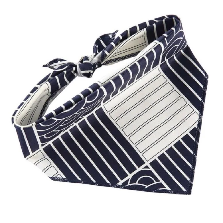 Cotton Cartoon Print Pet Saliva Towel - Size S 58X41X41Cm