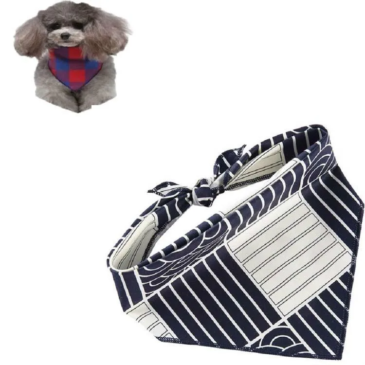 Cotton Cartoon Print Pet Saliva Towel - Size S 58X41X41Cm