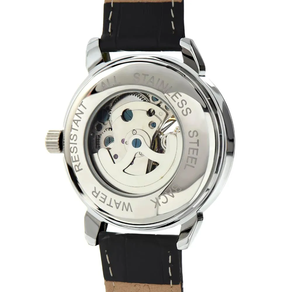 Custom Gift For Husband Men's Openwork Watch