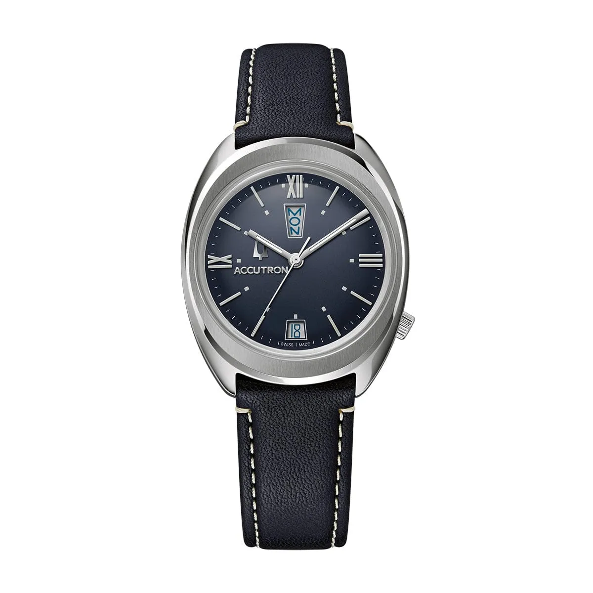 Date And Day "Q" Watch - Blue