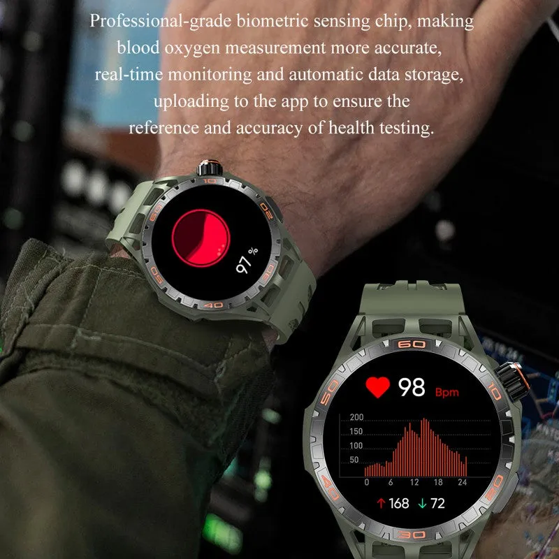 DaTeoy L102 Smart Watch Men with 10 Days Battery Life,1.43" AMOLED Display, 24/7 Health Monitoring, Multi-Sport Modes, Bluetooth Calls, IP68 Waterproof Rating – Compatible with iOS & Android