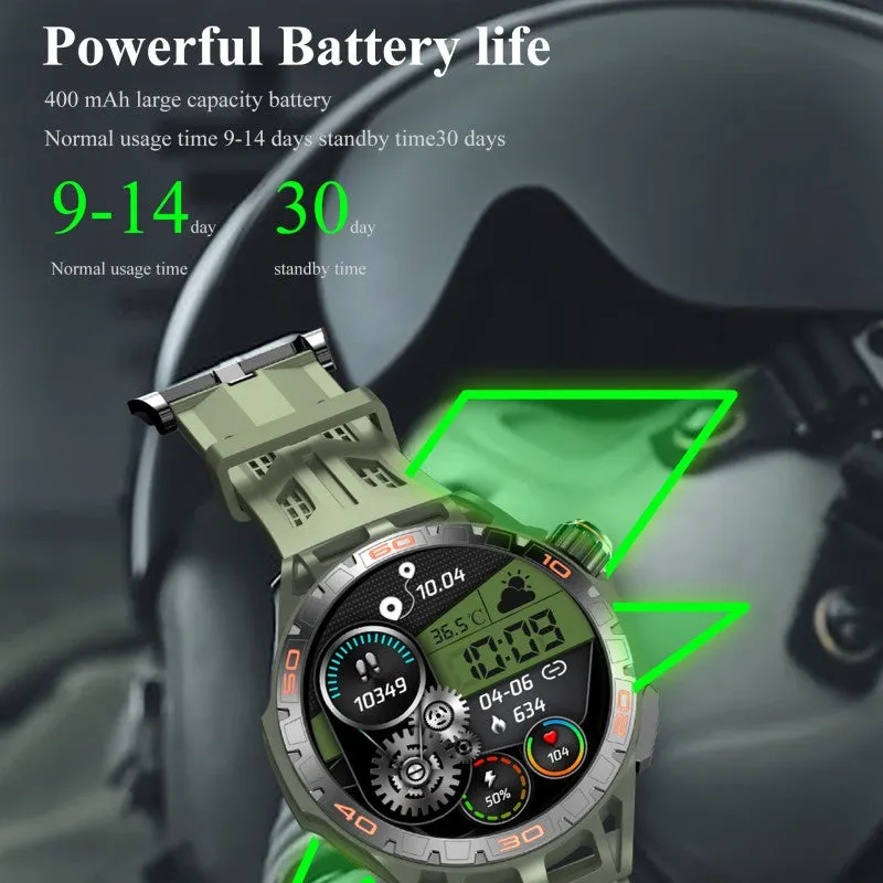 DaTeoy L102 Smart Watch Men with 10 Days Battery Life,1.43" AMOLED Display, 24/7 Health Monitoring, Multi-Sport Modes, Bluetooth Calls, IP68 Waterproof Rating – Compatible with iOS & Android