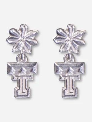 DaynaU Texas Tech Double T Flower Earrings