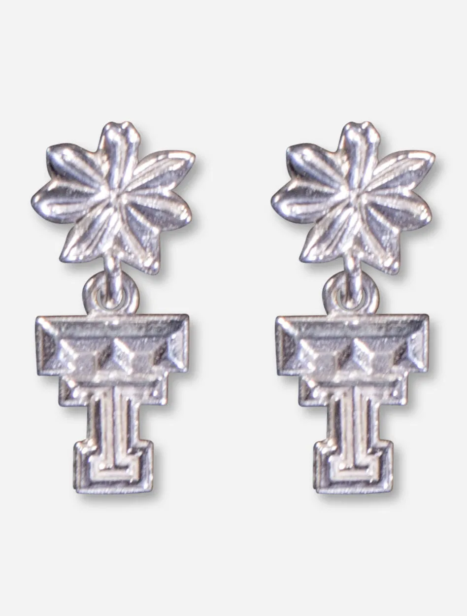 DaynaU Texas Tech Double T Flower Earrings