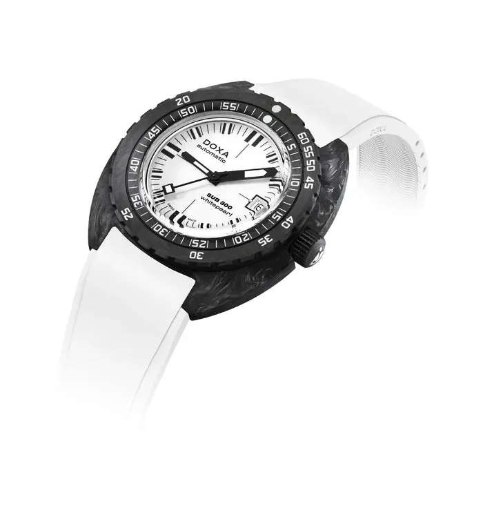 DOXA Sub 300 Carbon Whitepearl White - 822.70.011.23