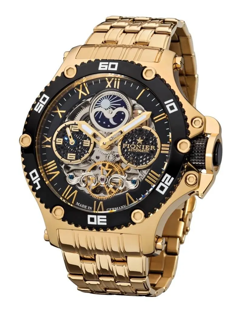Dual-Time Hawaii Pionier GM-514-10 | Gold | Made in Germany