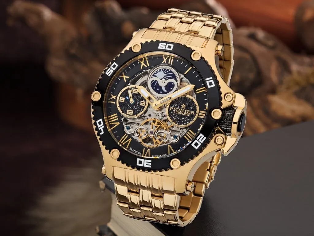 Dual-Time Hawaii Pionier GM-514-10 | Gold | Made in Germany