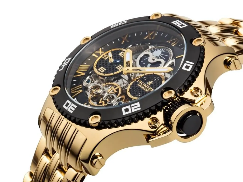Dual-Time Hawaii Pionier GM-514-10 | Gold | Made in Germany