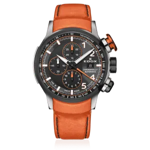 Edox Chronorally Automatic Men's Orange Watch 01129-TGNOCO-GNO
