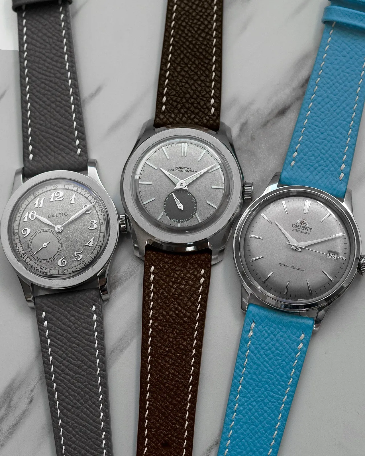 Epsom Leather Strap (Steel Grey)
