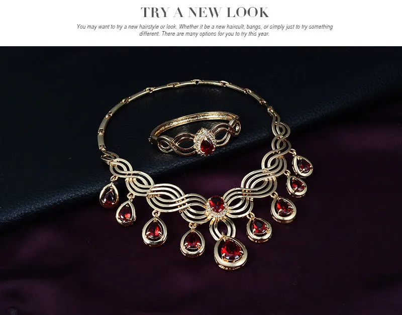 Fashion Necklace And Earrings Alloy Fashion Jewelry Set