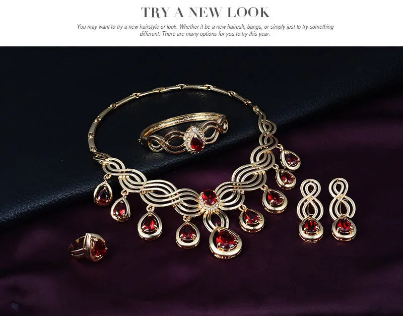 Fashion Necklace And Earrings Alloy Fashion Jewelry Set