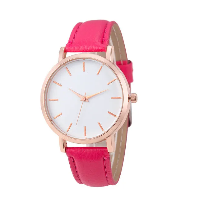 Fashion Unisex Montre Femme Reloj Mujer Leather Stainless Men's Watch Wholesale Quartz Wrist Watches Women Hot Fast Shipping