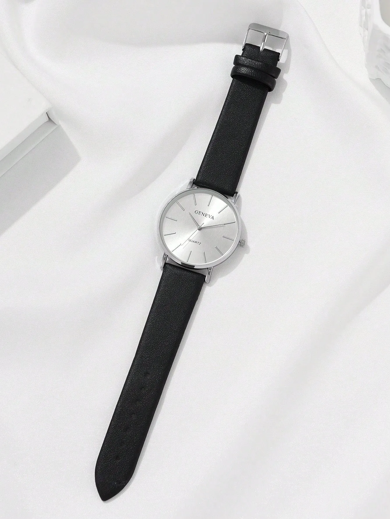 Fashionable Casual Business Sport Pu Leather Quartz Watches 5pcs Men's Watch Set,