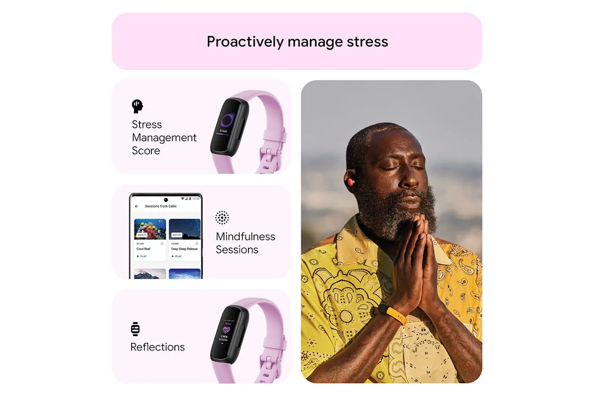 Fitbit Inspire 3 Fitness Tracker | Lilac Bliss