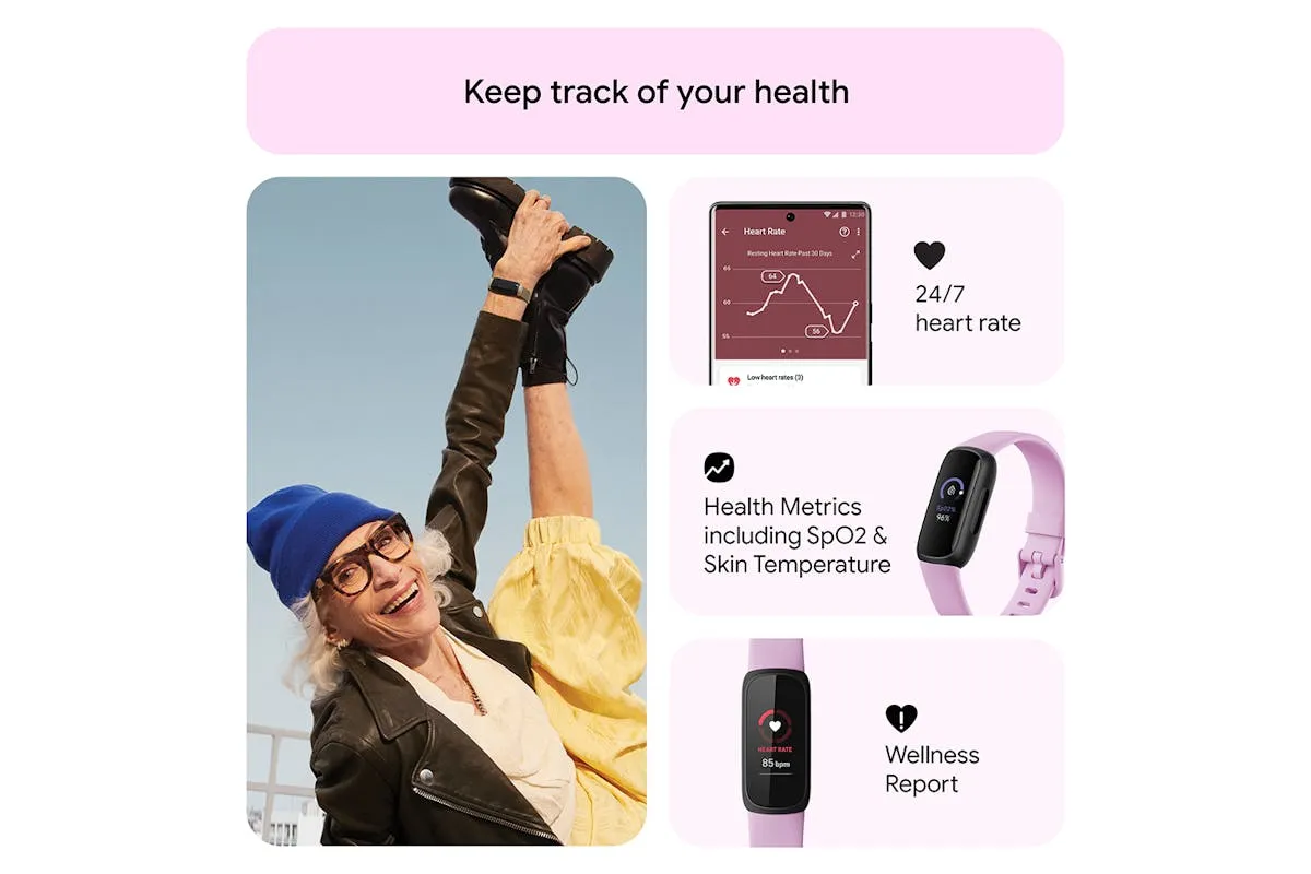 Fitbit Inspire 3 Fitness Tracker | Lilac Bliss