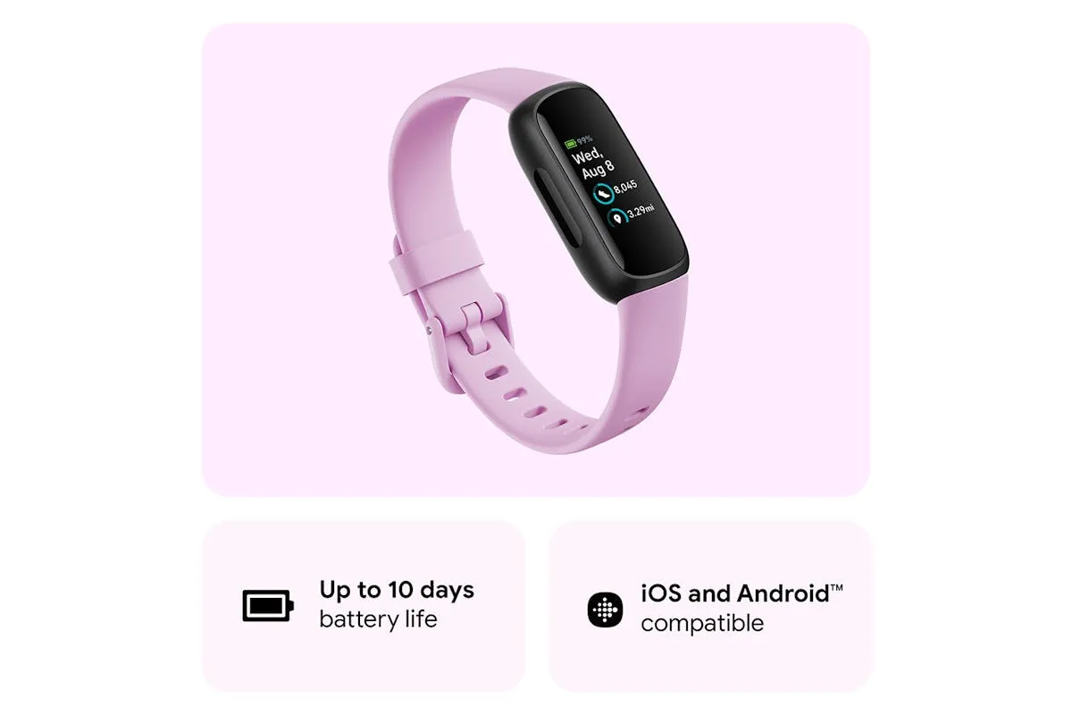 Fitbit Inspire 3 Fitness Tracker | Lilac Bliss