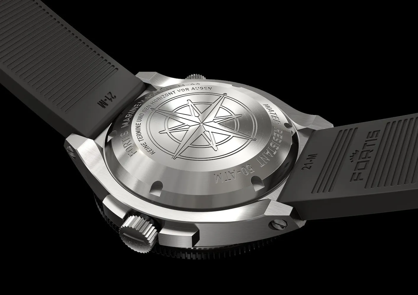 Fortis Marinemaster M 44 Black Resin