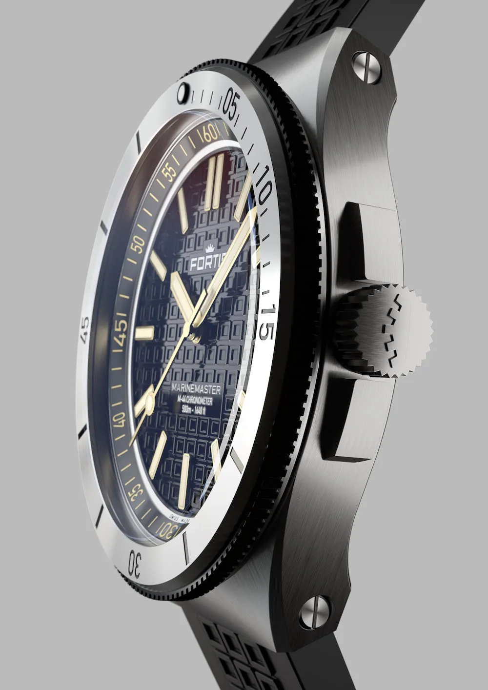 Fortis Marinemaster M 44 Black Resin