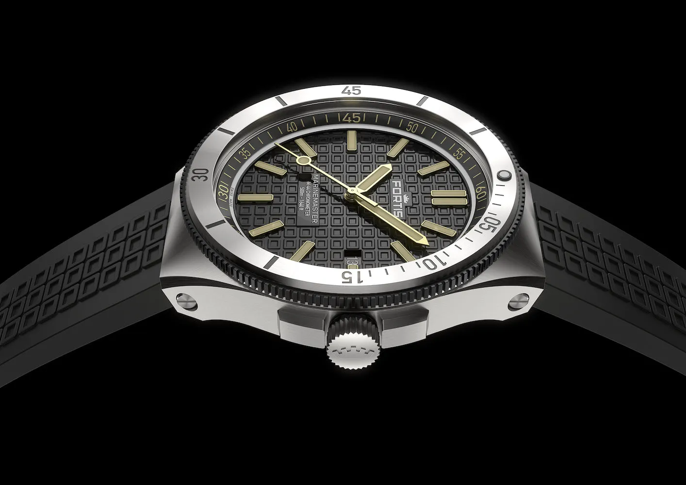 Fortis Marinemaster M 44 Black Resin