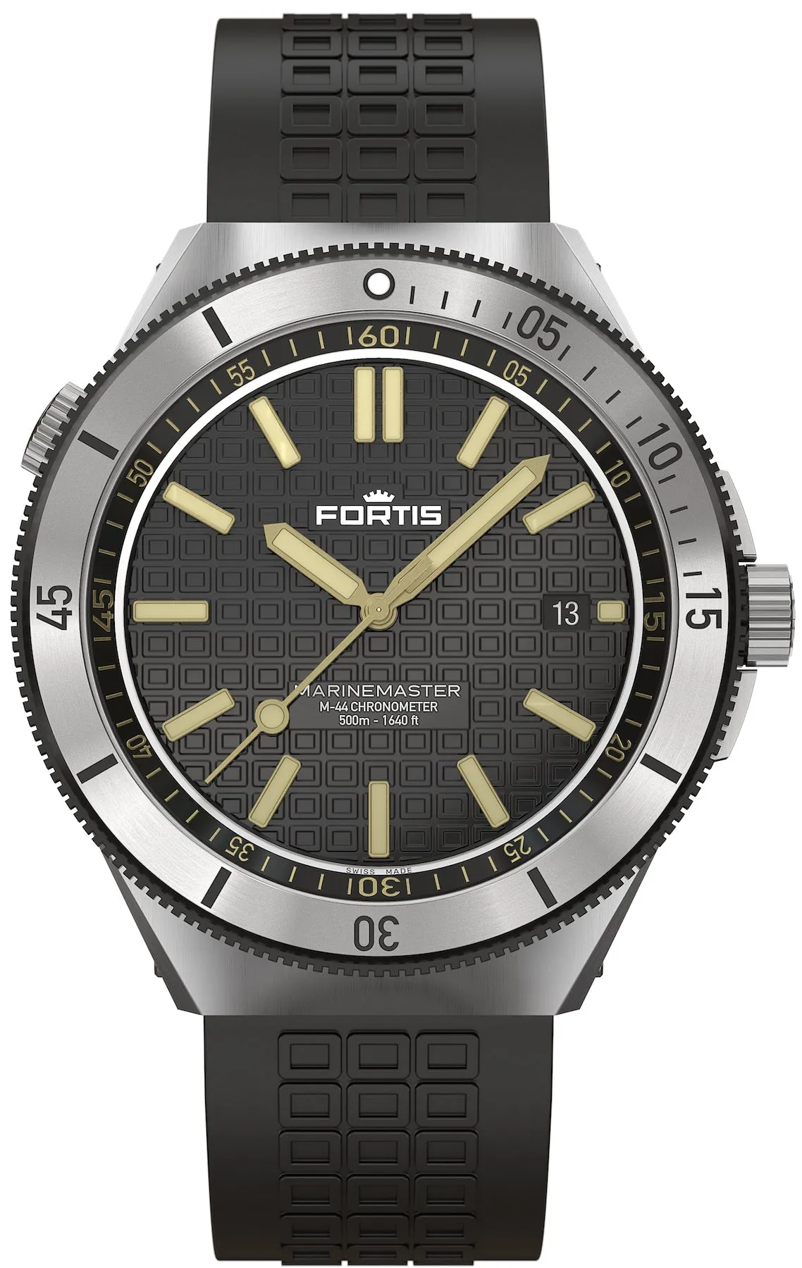 Fortis Marinemaster M 44 Black Resin