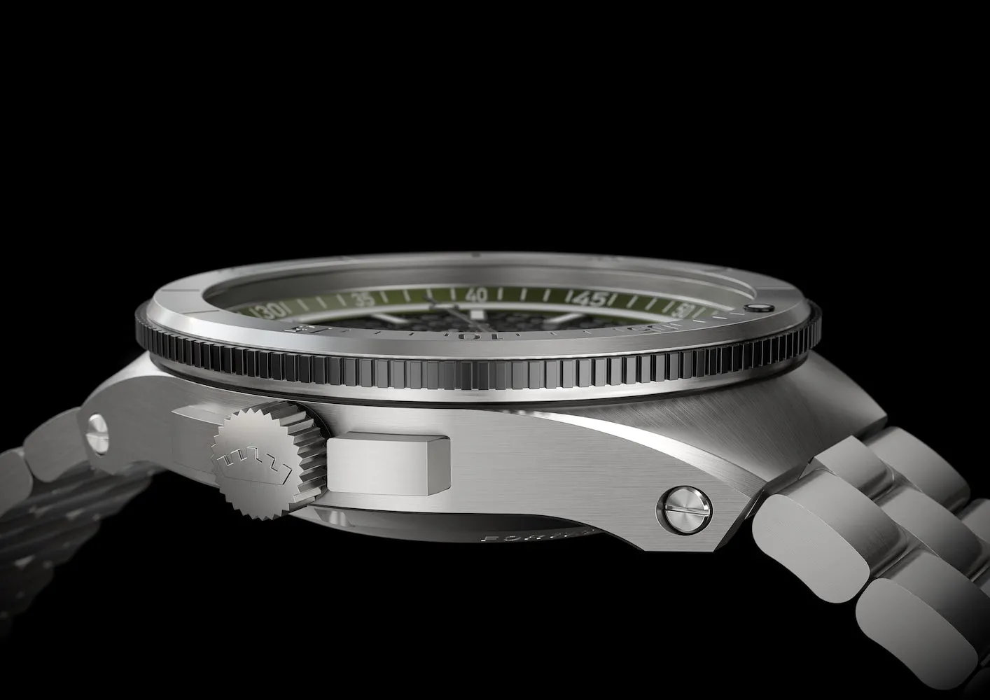 Fortis Marinemaster M 44 Woodpecker Green Bracelet