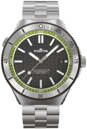 Fortis Marinemaster M 44 Woodpecker Green Bracelet