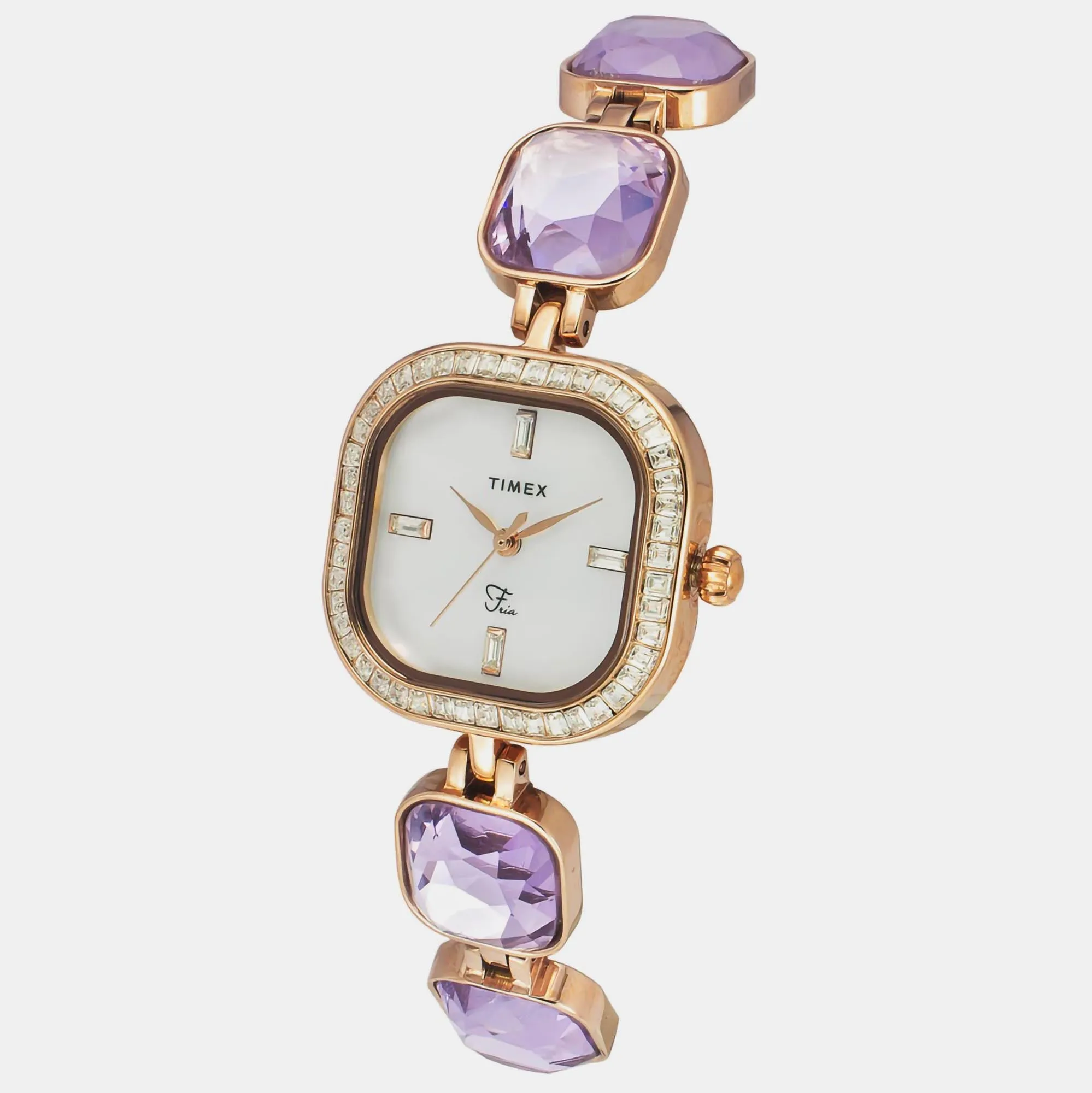 Fria Women's Mother Of Pearl Analog Stainless Steel Watch TWEL17104