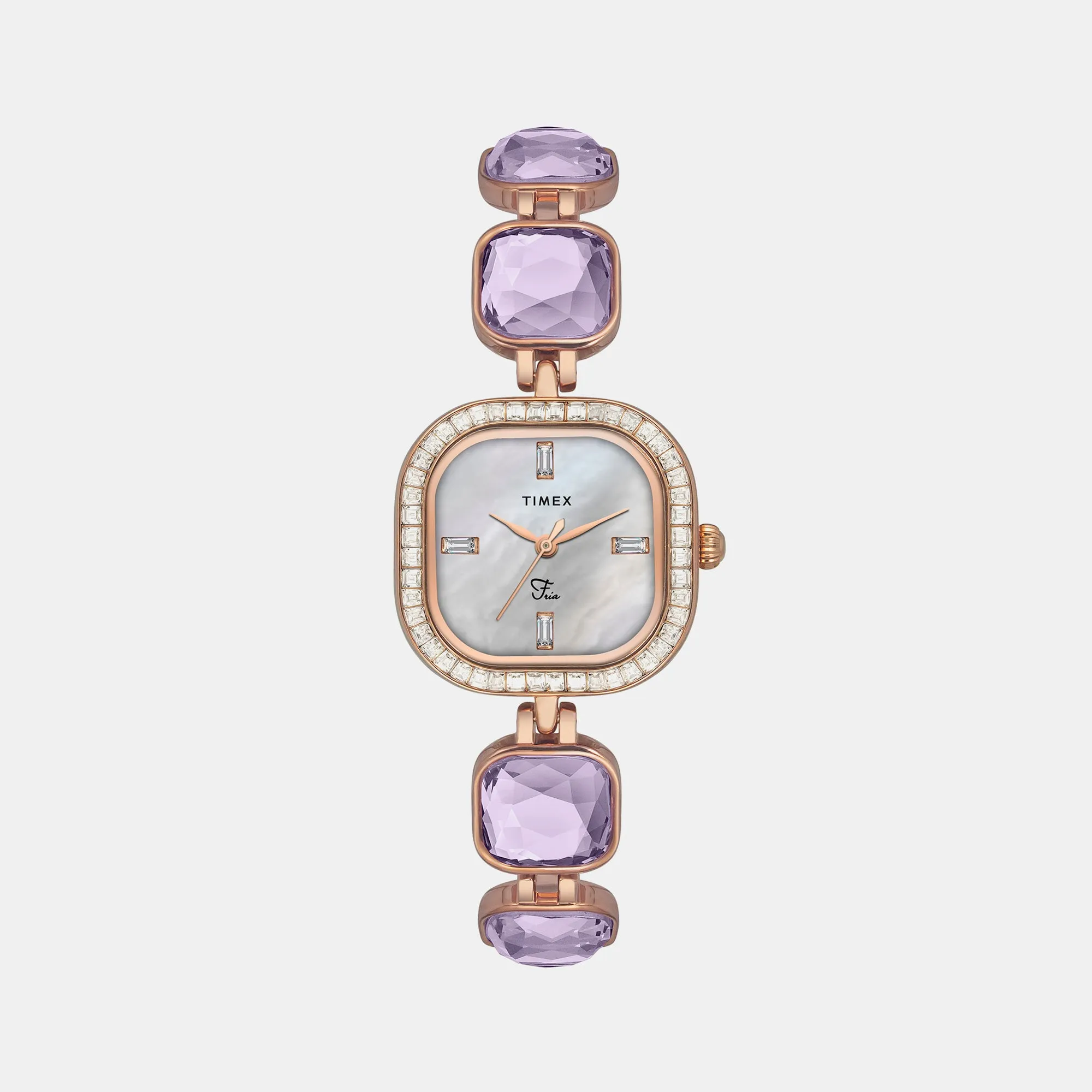 Fria Women's Mother Of Pearl Analog Stainless Steel Watch TWEL17104