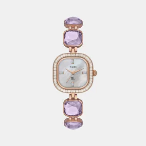 Fria Women's Mother Of Pearl Analog Stainless Steel Watch TWEL17104