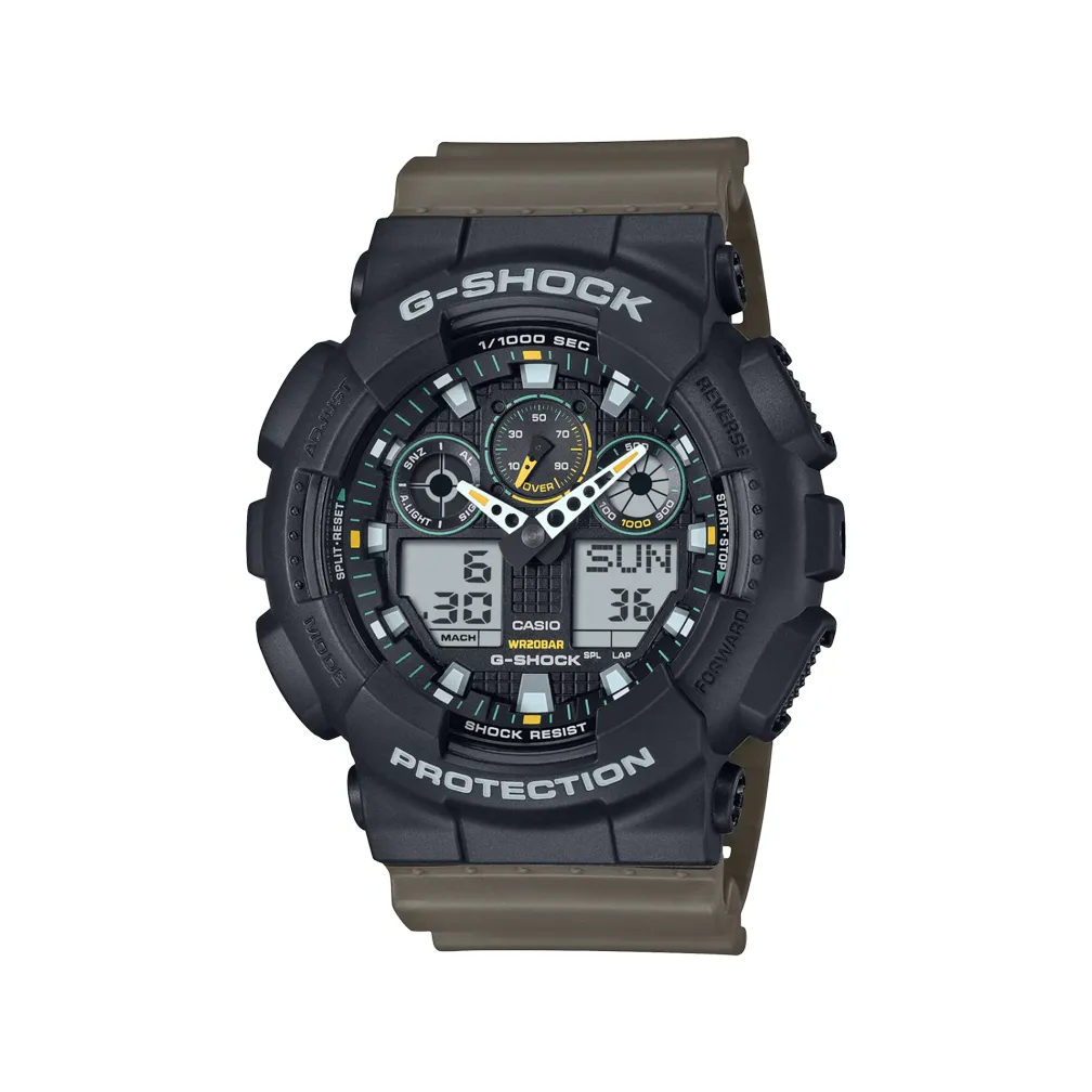 G-Shock Duo 2-Tone Utility GA-100 Series Watch - GA100TU-1A3