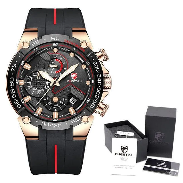 GREAT GIFTS - New Luxury Brand Big Dial Waterproof Quartz Sports Chronograph Wristwatch