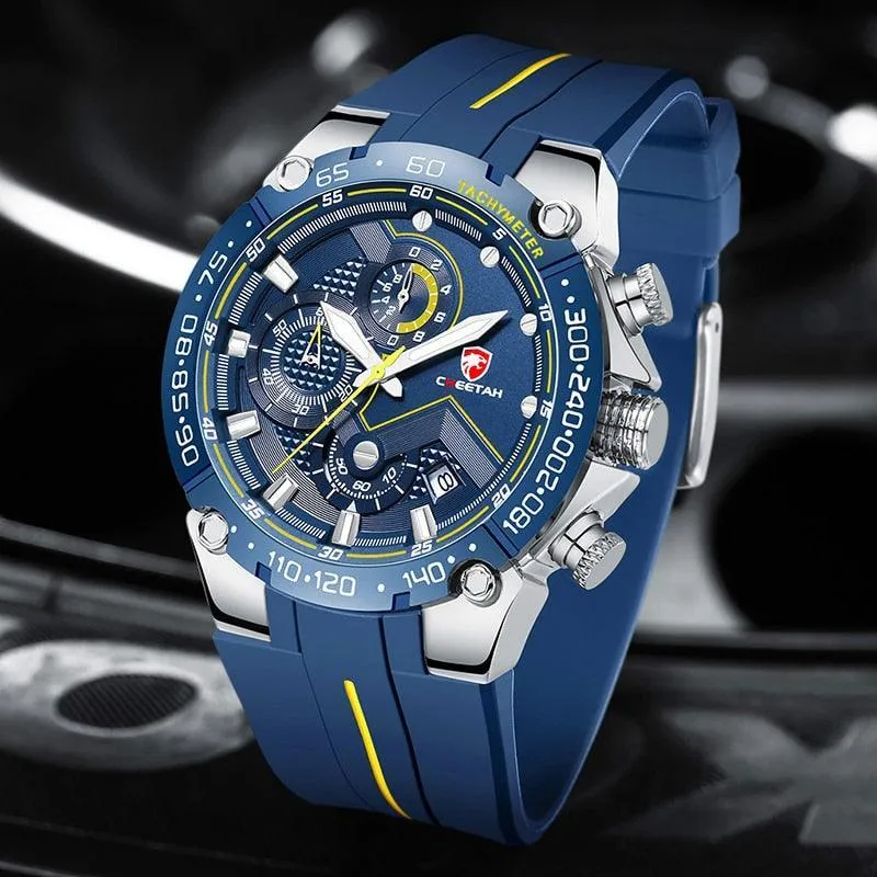GREAT GIFTS - New Luxury Brand Big Dial Waterproof Quartz Sports Chronograph Wristwatch