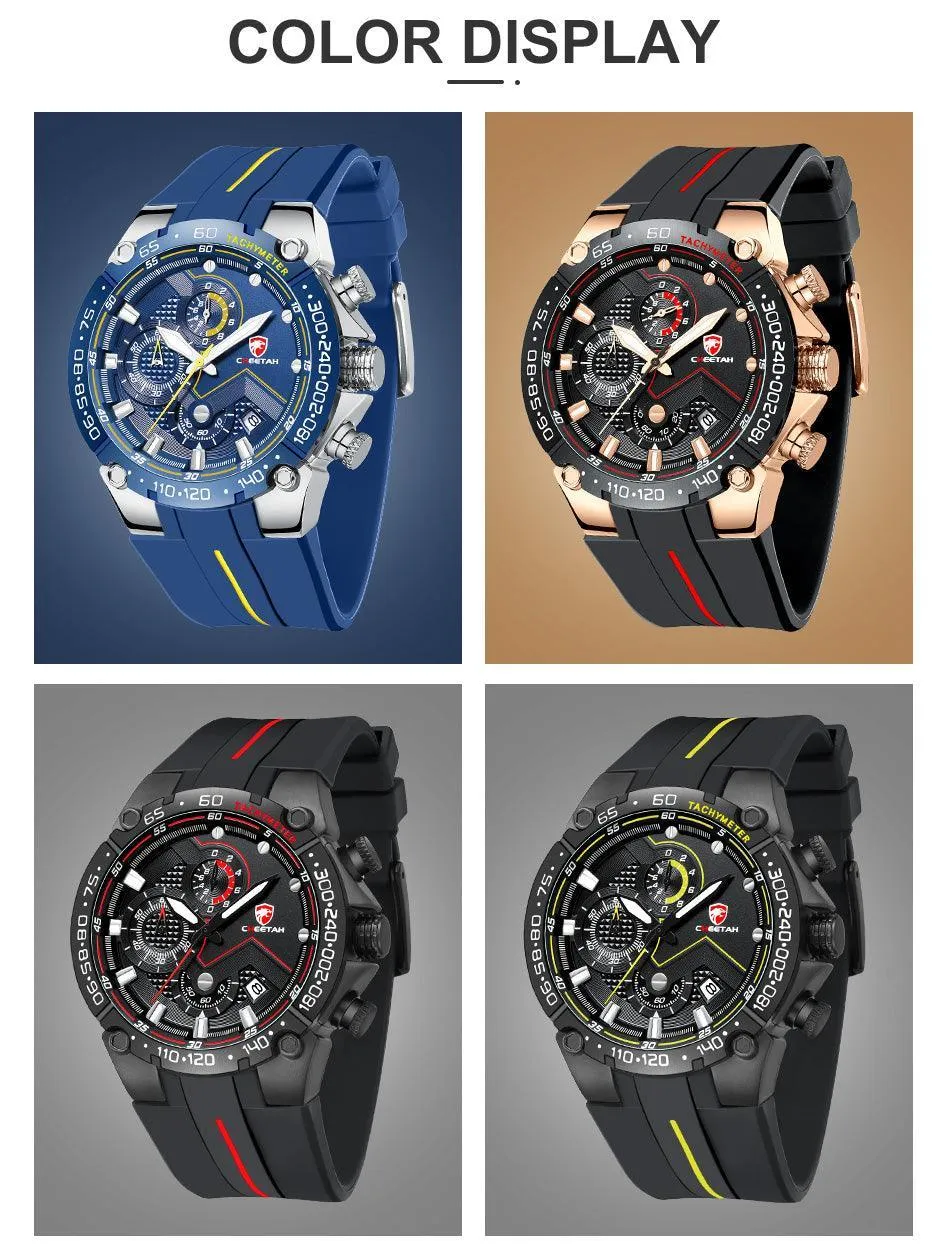 GREAT GIFTS - New Luxury Brand Big Dial Waterproof Quartz Sports Chronograph Wristwatch