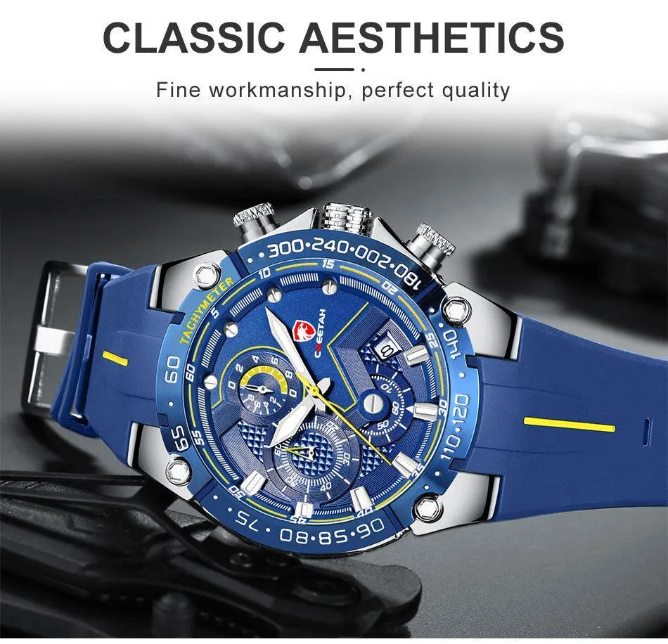 GREAT GIFTS - New Luxury Brand Big Dial Waterproof Quartz Sports Chronograph Wristwatch
