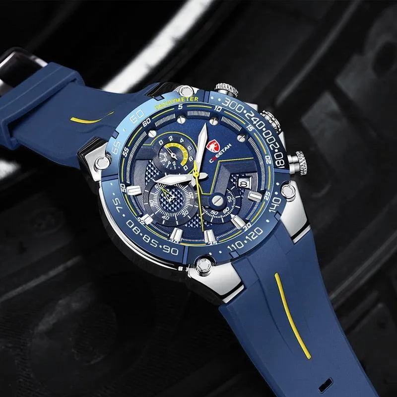 GREAT GIFTS - New Luxury Brand Big Dial Waterproof Quartz Sports Chronograph Wristwatch