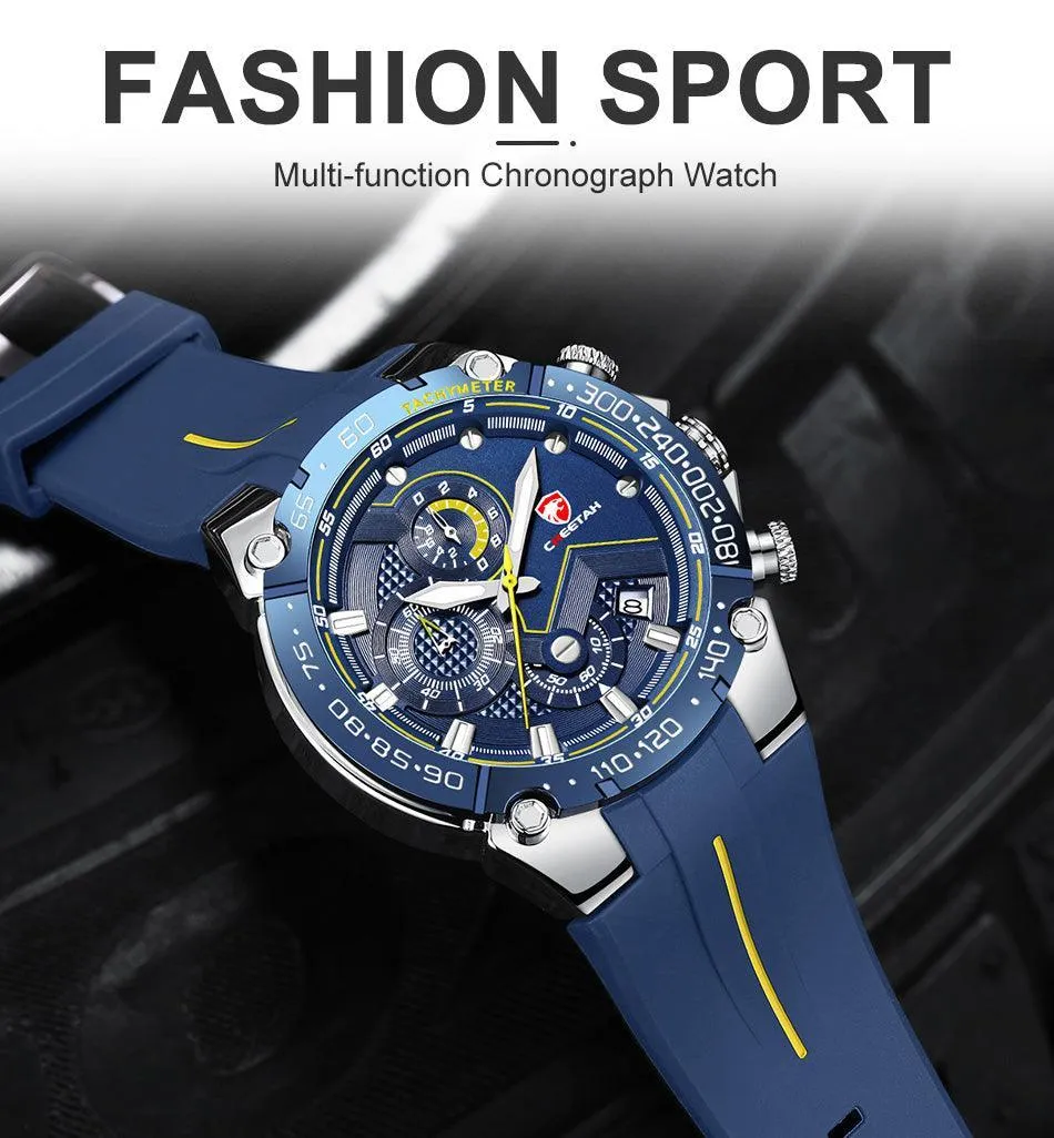 GREAT GIFTS - New Luxury Brand Big Dial Waterproof Quartz Sports Chronograph Wristwatch
