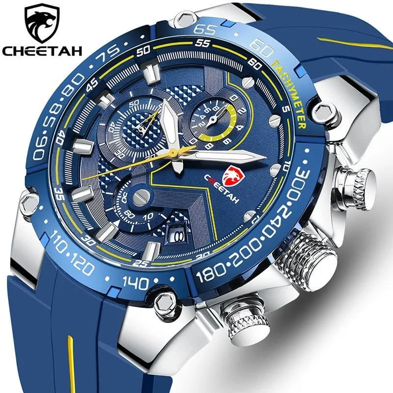 GREAT GIFTS - New Luxury Brand Big Dial Waterproof Quartz Sports Chronograph Wristwatch