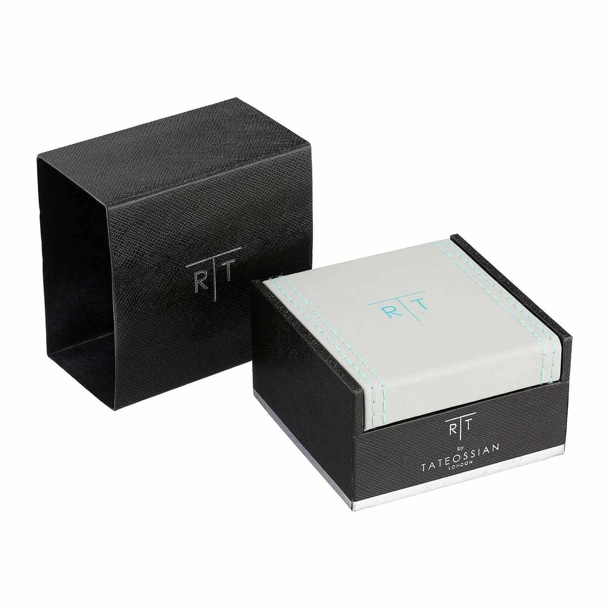 Grey White Bronze Plated Quattro Gear Cufflinks