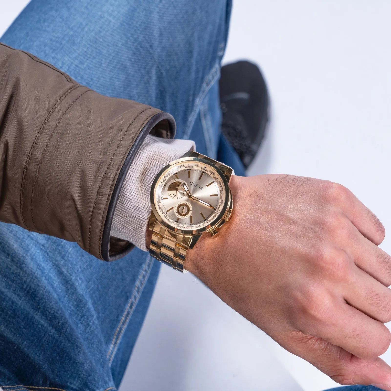 Guess GW0490G2 Men's Spec Gold Watch