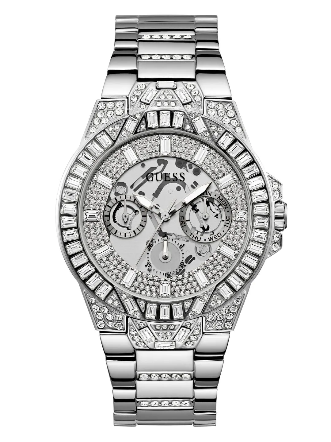 Guess Mens Trend Silver Watch - GW0516G1