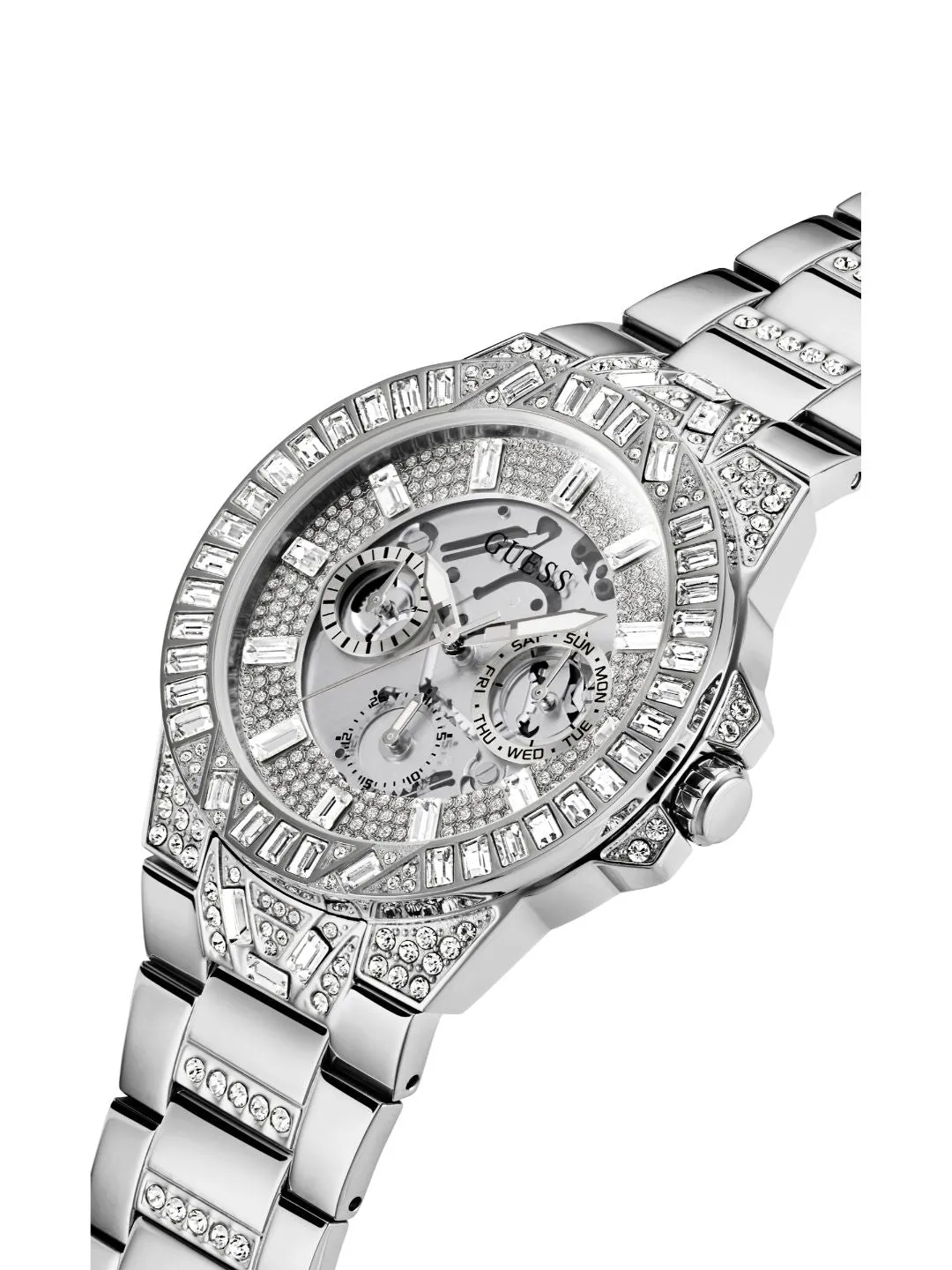 Guess Mens Trend Silver Watch - GW0516G1