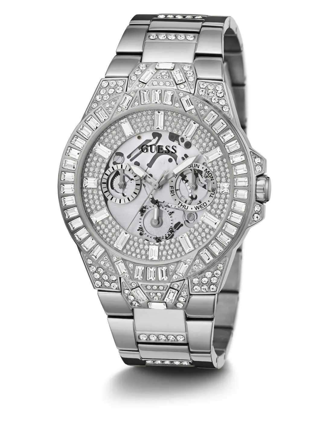 Guess Mens Trend Silver Watch - GW0516G1