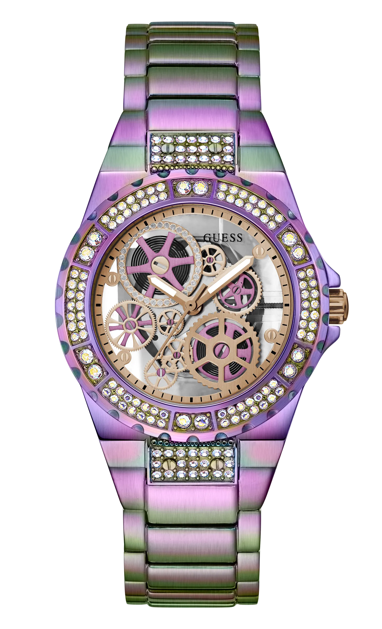 Guess Rose Gold Dial Women Watch - GW0302L3