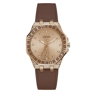 Guess Trend 39 mm Size Rose Gold Dial Women Analog Watch - GW0547L2